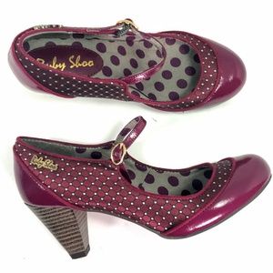 ruby shoo burgundy shoes